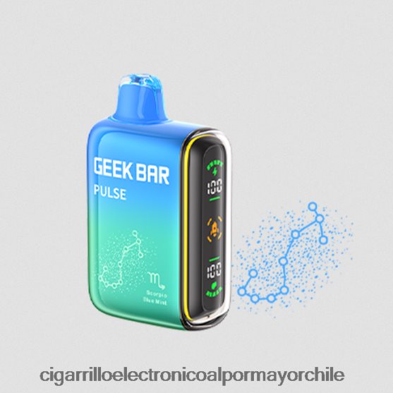 menta azul 8V60V073 Cigarrillo Electrónico Vape - GEEK BAR Pulse edición zodiac 7500 inhalaciones/15000 inhalaciones