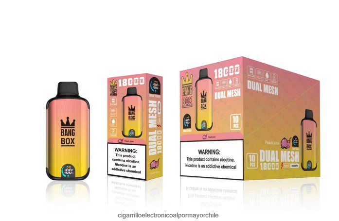 Bang Box 18000 bocanadas jugo de durazno J0LV2691 - Cigarrillo Electrónico Vape