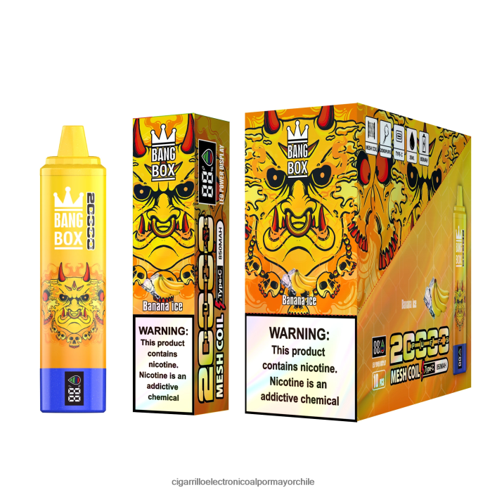 Bang Box 20000 hielo de plátano J0LV2657 - Cigarrillo Electrónico Sin Nicotina