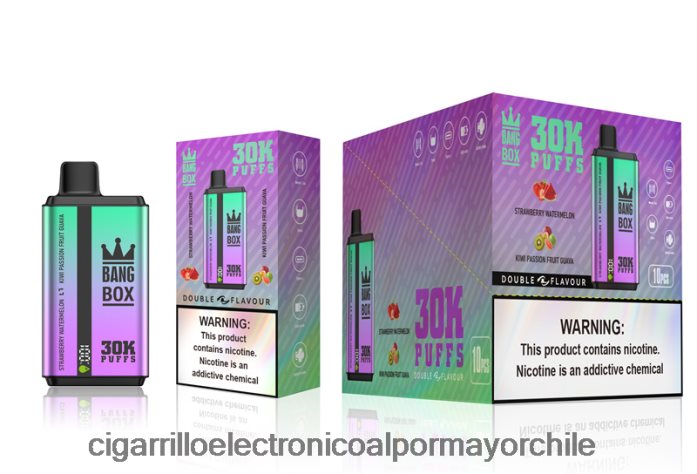 Bang Box 30000 inhalaciones de dos sabores. fresa sandía y kiwi maracuyá guayaba J0LV2670 - Cigarrillo Electrónico Sin Nicotina