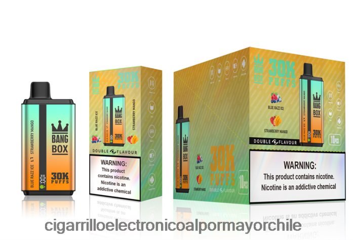 Bang Box 30000 inhalaciones de dos sabores. hielo blue razz y mango fresa J0LV2673 - Cigarrillo Electrónico Precio
