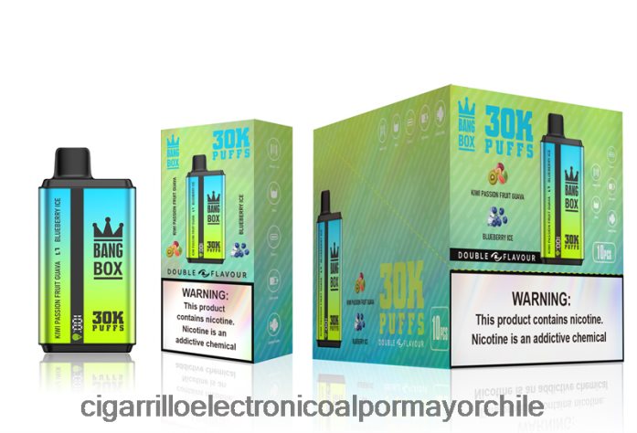Bang Box 30000 inhalaciones de dos sabores. kiwi, maracuyá, guayaba y helado de arándanos J0LV2665 - Cigarrillo Electrónico Con Nicotina