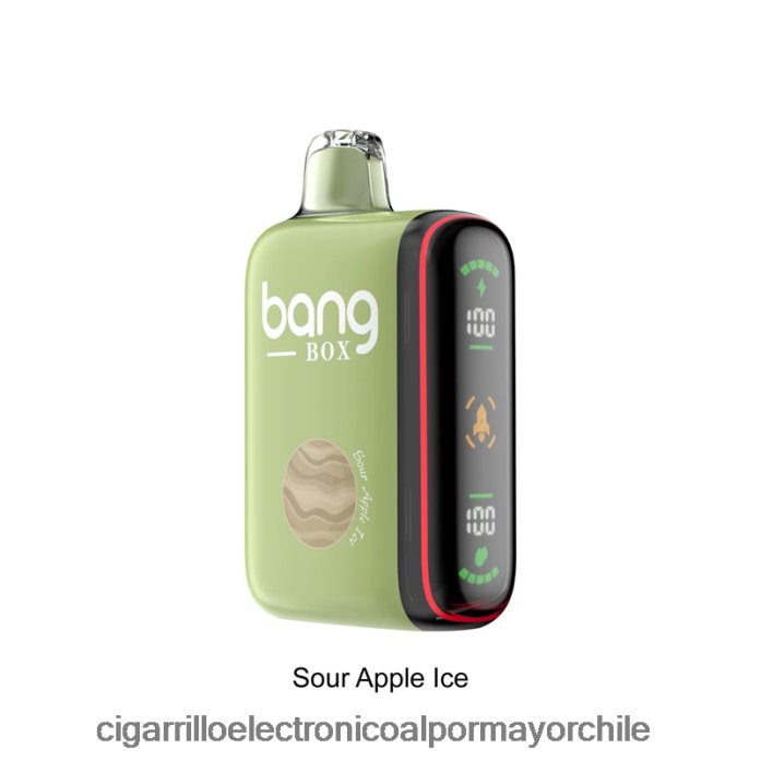 Bang Box Pantalla de potencia inteligente de 9000-18000 inhalaciones hielo de manzana agria J0LV2628 - Cigarrillo Electrónico Para Dejar De Fumar