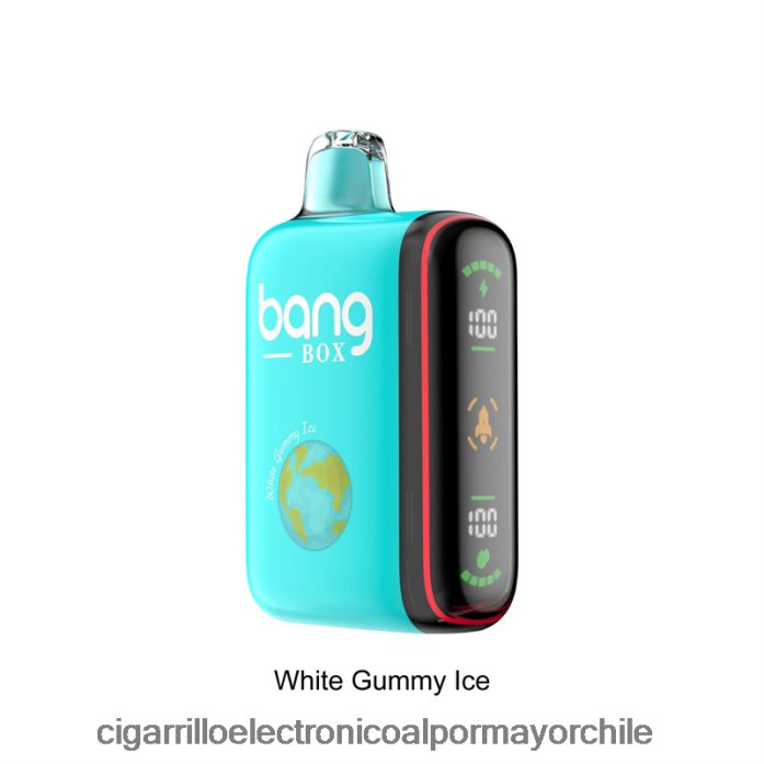 Bang Box Pantalla de potencia inteligente de 9000-18000 inhalaciones hielo gomoso blanco J0LV2630 - Cigarrillo Electronico Chile