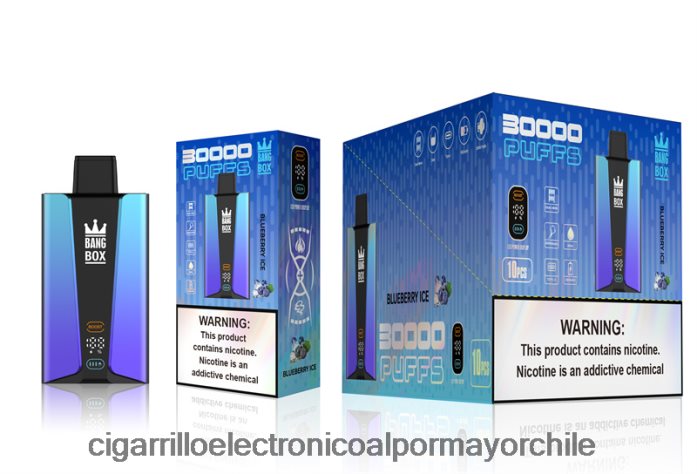 Bang Box Pantalla inteligente de 30000 inhalaciones hielo de arándanos J0LV2679 - Cigarrillo Electrónico Recargable