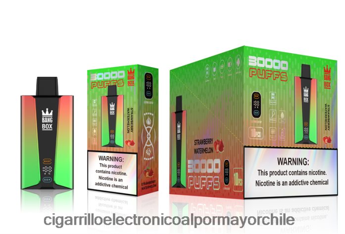 Bang Box Pantalla inteligente de 30000 inhalaciones sandia fresa J0LV2675 - Cigarrillo Electrónico Con Nicotina