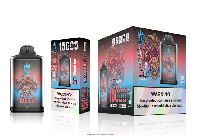 Bang Box s1-15000 bocanadas hielo de durazno J0LV26102 - Cigarrillo Electrónico Desechable