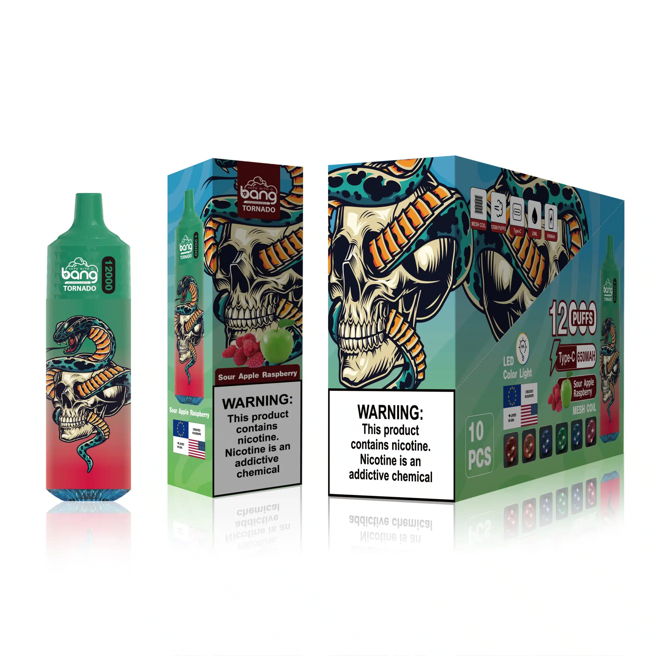 frambuesa manzana agria 8V60V0118 Cigarrillo Electrónico Para Dejar De Fumar - Bang Box 12000 bocanadas