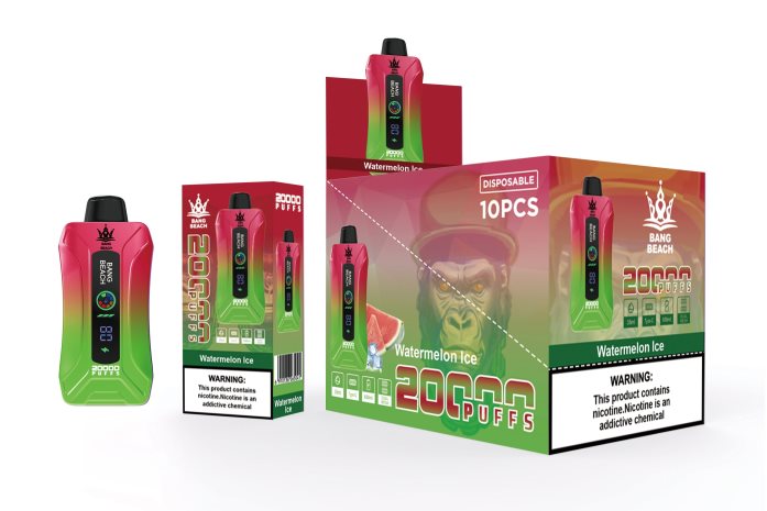 Bang Beach vape elegante de la pantalla de 20000 soplos hielo de sandia J0LV267 - Cigarrillo Electrónico Con Nicotina