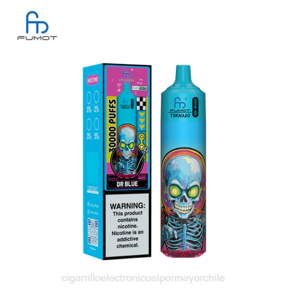 Fumot Tornado música de 30k doctor azul 408V12 - Cigarrillo Electrónico Sin Nicotina