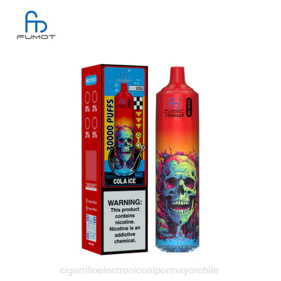 Fumot Tornado música de 30k hielo de cola 408V9 - Cigarrillo Electrónico Precio Chile