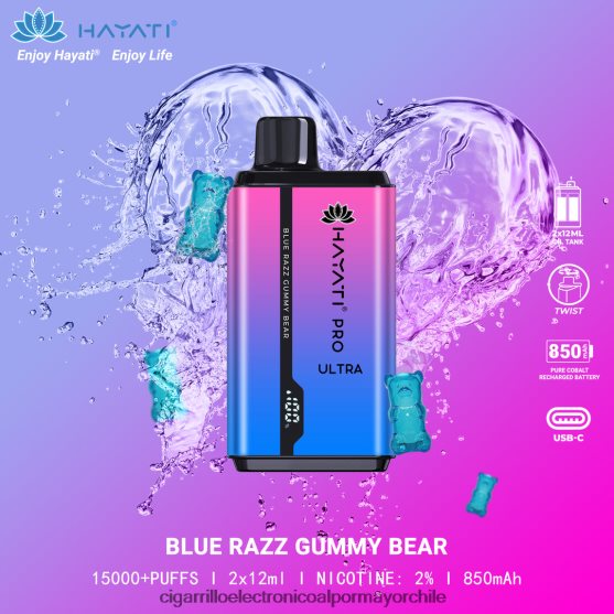 osito de goma razz azul