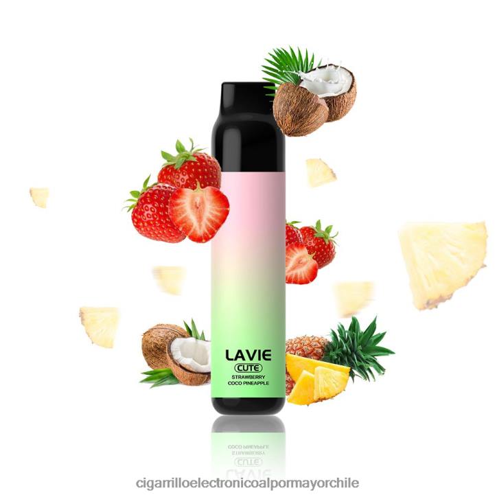 LAVIE BAR 3000 bocanadas fresa coco manzana H428B291 - Cigarrillo Electrónico Recargable