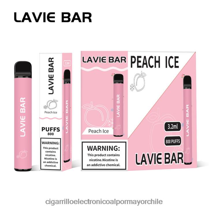 LAVIE BAR 800 bocanadas hielo de durazno H428B314 - Cigarrillo Electrónico Desechable