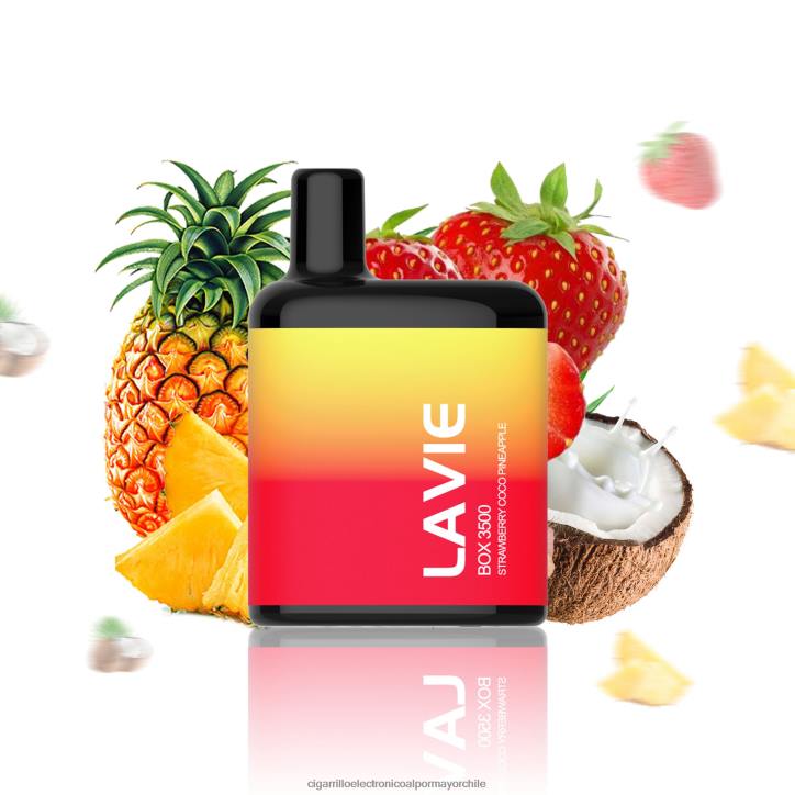 LAVIE BOX 3500 bocanadas fresa coco piña H428B207 - Cigarrillo Electrónico Con Nicotina