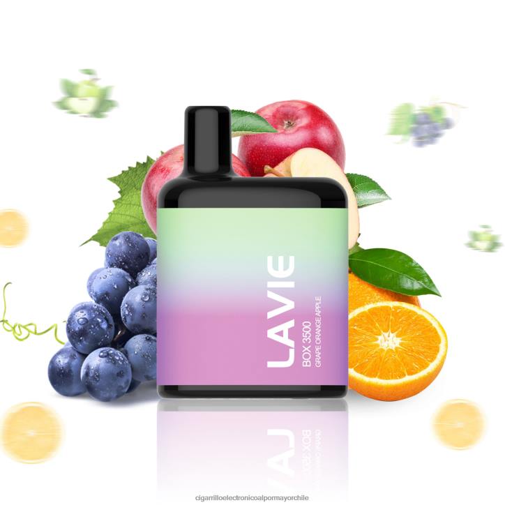 LAVIE BOX 3500 bocanadas uva naranja manzana H428B212 - Cigarrillo Electrónico Sin Nicotina