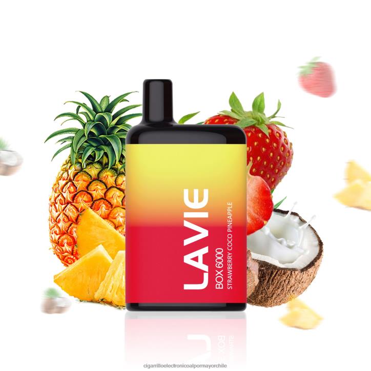 LAVIE BOX 6000 bocanadas fresa coco piña H428B205 - Cigarrillo Electrónico Precio
