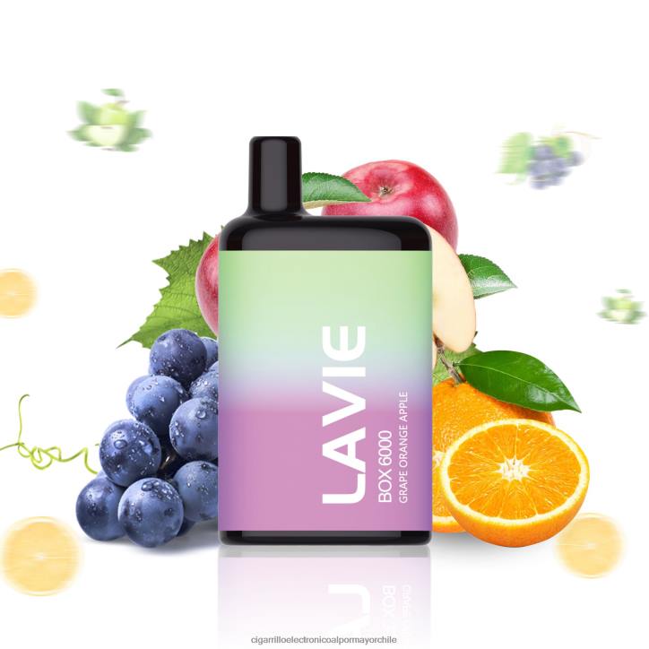LAVIE BOX 6000 bocanadas uva naranja manzana H428B202 - Cigarrillo Electrónico Sin Nicotina