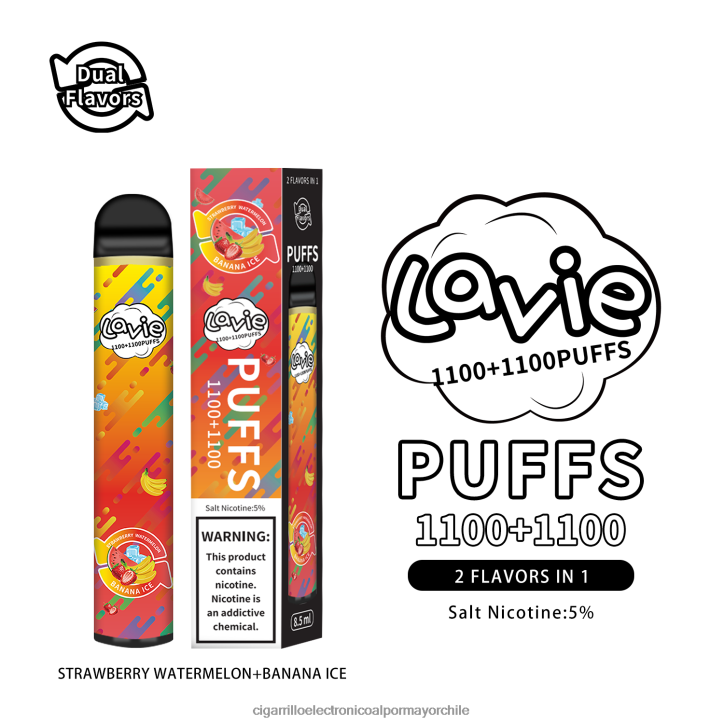LAVIE BAR Switch 2200 bocanadas helado de fresa, sandía/plátano H428B295 - Cigarrillo Electrónico Precio