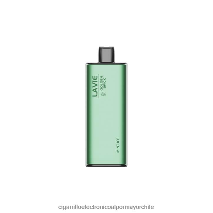 LAVIE GOLDEN BRICK 10000 bocanadas hielo de menta H428B62 - Cigarrillo Electrónico Sin Nicotina