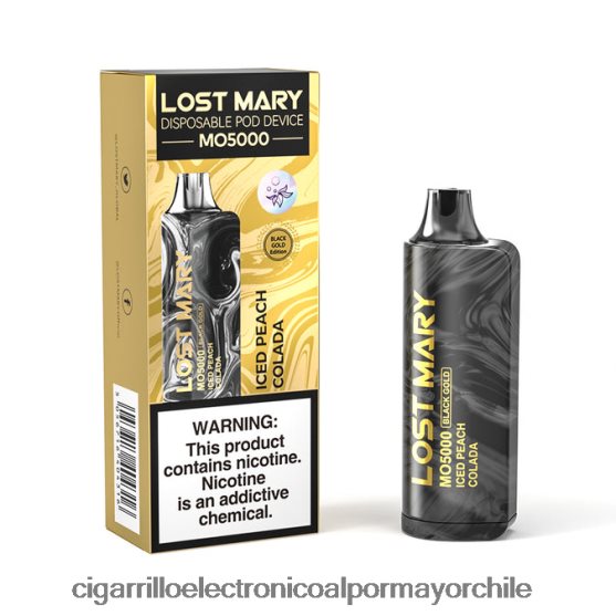 colada helada de durazno 8V60V0345 Cigarrillo Electrónico Precio - LOST MARY MO5000 oro negro 10ml