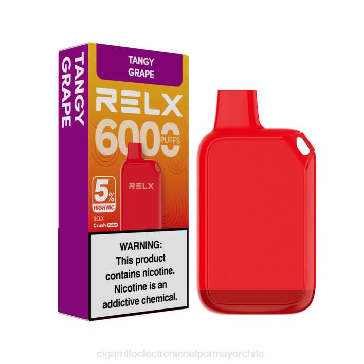RELX Crush Pocket 6000 5% alto nic uva picante 66DX27 - Cigarrillo Electrónico Precio Chile