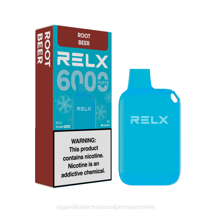 RELX Crush Pocket 6000 helado cerveza de raíz 66DX20 - Cigarrillo Electrónico Sin Nicotina