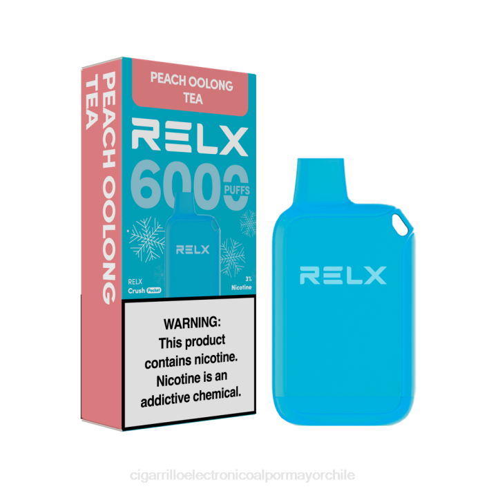 RELX Crush Pocket 6000 helado té oolong de durazno 66DX10 - Cigarrillo Electrónico Recargable