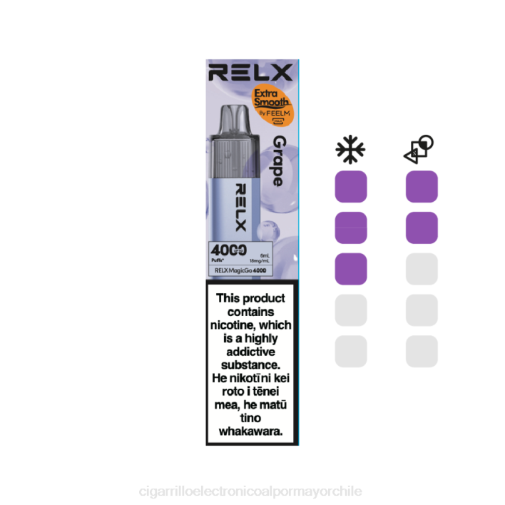 RELX MagicGo 4000 vaporizadores desechables uva 66DX6 - Cigarrillo Electrónico Para Dejar De Fumar Precio
