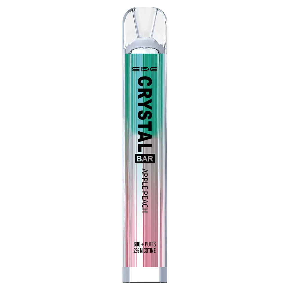 durazno manzana 8V60V0266 Cigarrillo Electrónico Para Dejar De Fumar Precio - SKE Crystal Bar vaporizador desechable 600 inhalaciones