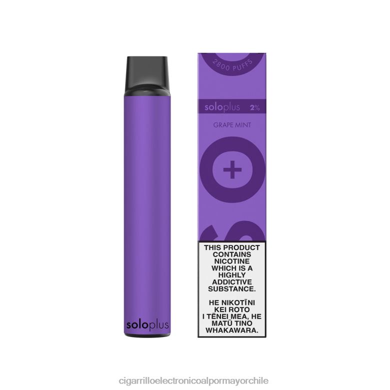 Solo Plus vaporizador desechable menta de uva VT2N627 - Cigarrillo Electrónico Con Nicotina