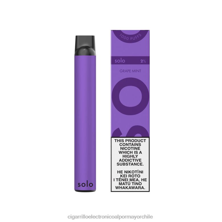 Solo vaporizador desechable menta de uva VT2N67 - Cigarrillo Electrónico Con Nicotina