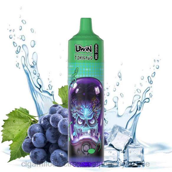 UWIN CRYSTAL vaporizador desechable 35k hielo de uva NJR017 - Cigarrillo Electrónico Con Nicotina