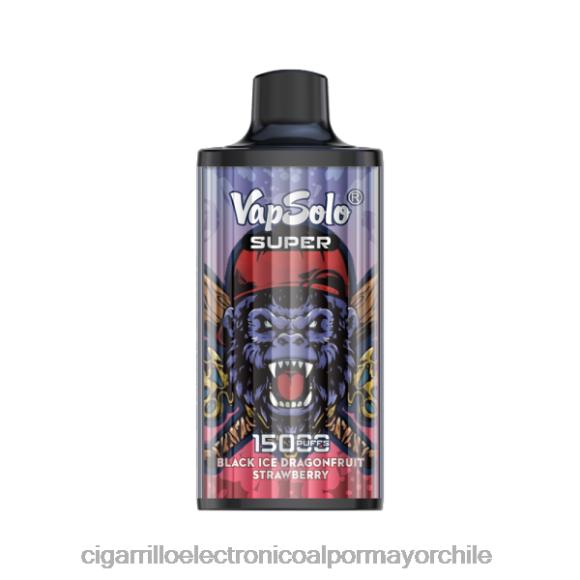 Vapsolo SUPER vaporizador desechable fresa de drango de hielo negro 2HN2V107 - Cigarrillo Electrónico Sin Nicotina